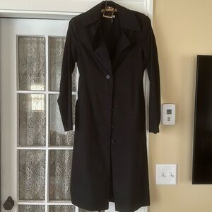 H&M black trench coat.  Size 8